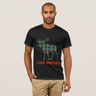 Camisa personalizável de alce da xadrez de Cape Br