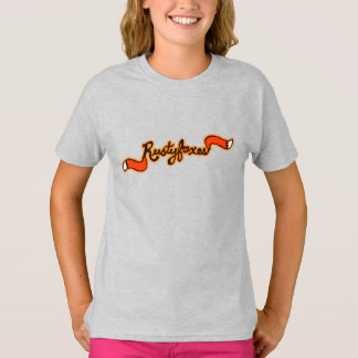 Camisa "personalizável" de Raglan, moça de raposas