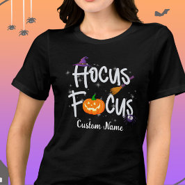 Camisa personalizável do professor Halloween Focus