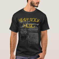 Camisa pesada da música rock T