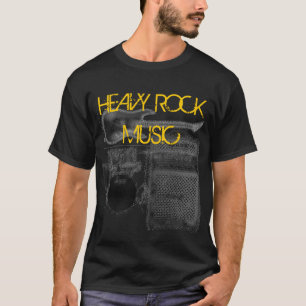 Camisa pesada da música rock T