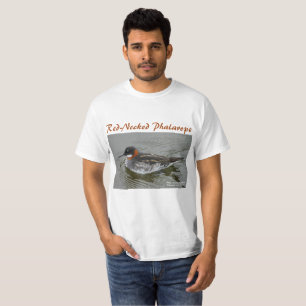 Camisa Phalarope de pescoço vermelho por RoseWrite