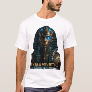 Camisa Pharaoh Cyborg Antigo Egito Cyberpunk