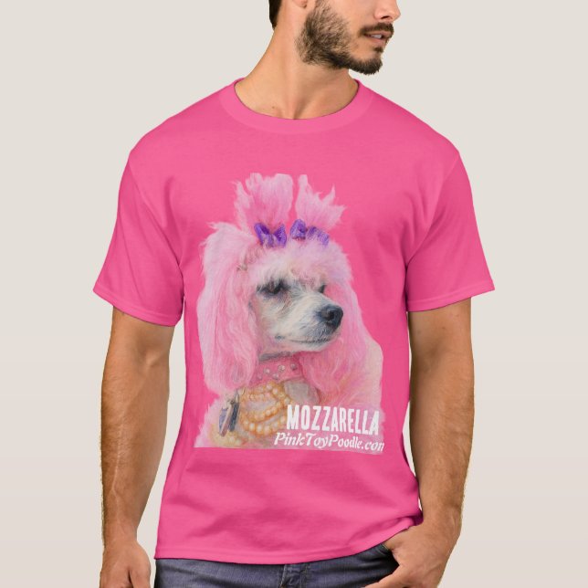 Camisa Pink Poodle, camisa do poodle (Frente)