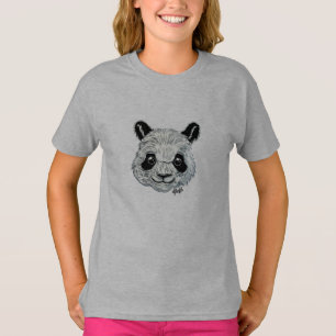 Camisa pintado mão da campainha da menina origina