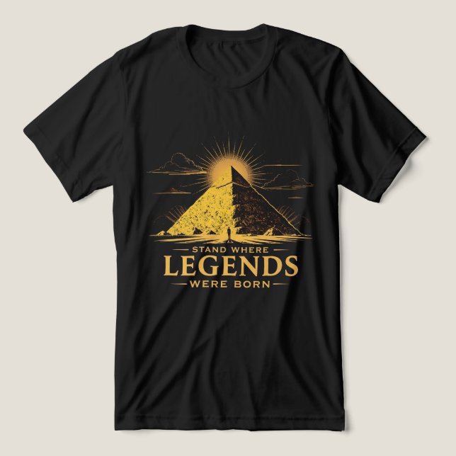Camisa Pirâmide do Egito Legado Permanece (Design frontal)