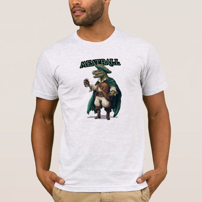 Camisa Pirata De Dinossauro De Meatball (Frente)