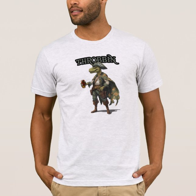 Camisa Pirata do Dinossauro da Throbbin (Frente)