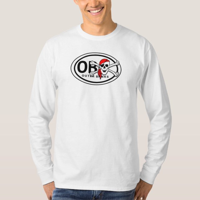 Camisa Pirata OBX Skull e Crossbones (Frente)