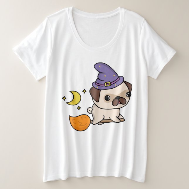 Camisa Plus Size Puggy Witch (Frente do Design)