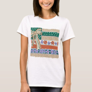 Camisa PNG da Bandeira Americana Floral, Laço Coqu