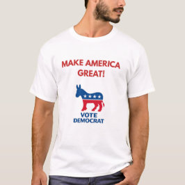 Camisa Política Vote Democrata – Pro-Democracia Ou