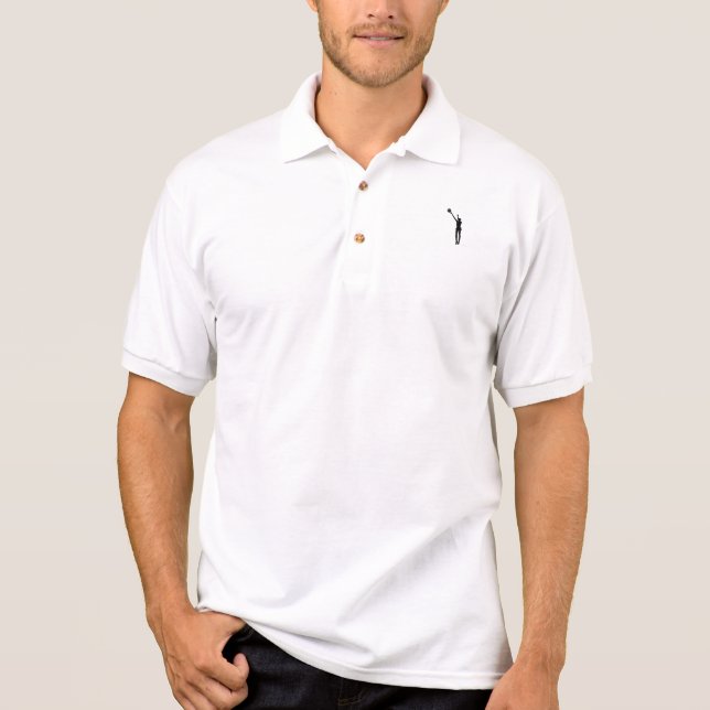 Camisa Polo A saia masculina do Shot™ (Frente)