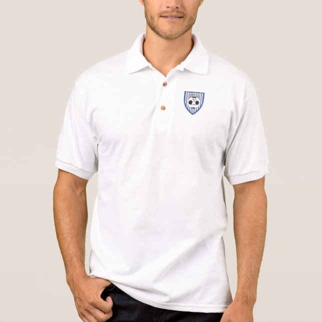 Camisa Polo Homens Shirt - FC bochechas a das Aare (Frente)