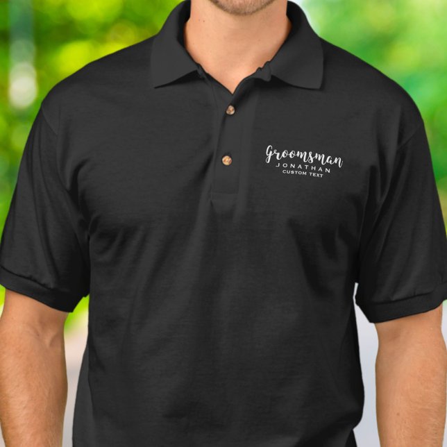Camisa Polo Padrinho de casamento Personalizado Casamento Favo (Criador carregado)