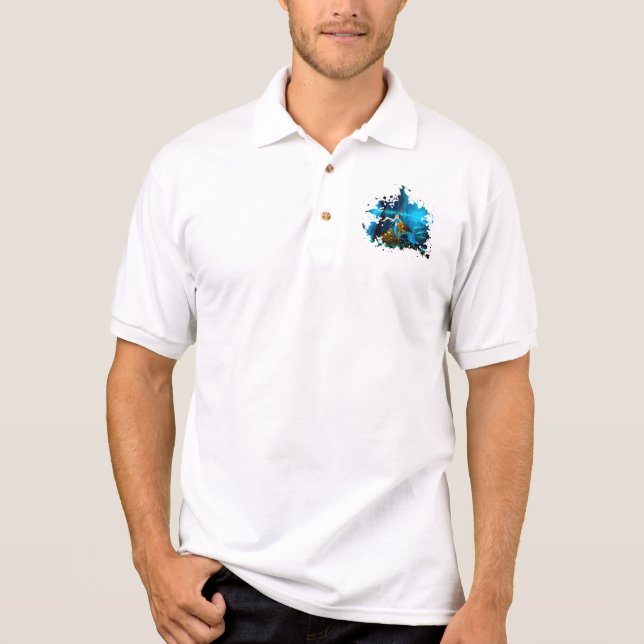 Camisa Polo Rainha das Sereias - Queen of the mermaids (Frente)