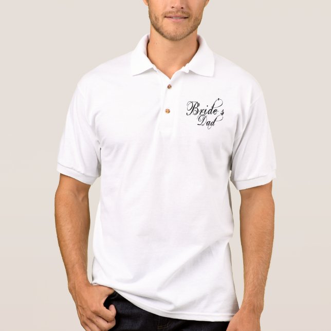 Camisa Polo Script Grunge travesso - Pai preto da noiva (Frente)