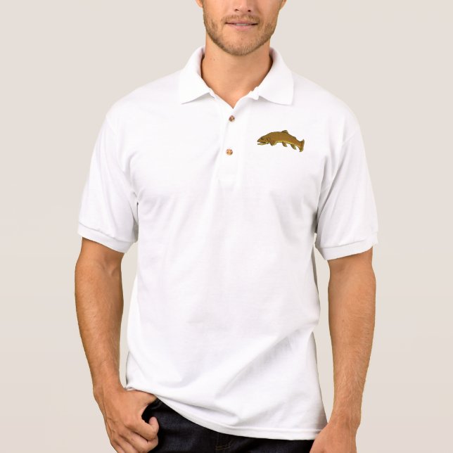 Camisa Polo Truta Marrom (Frente)