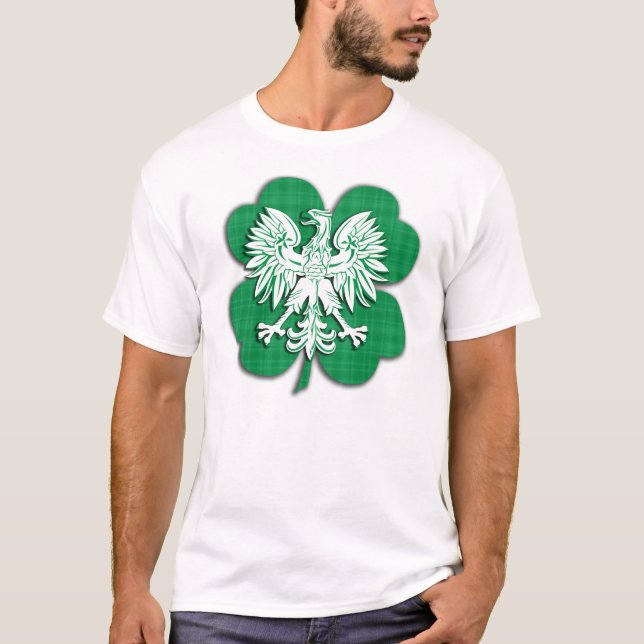 Camisa polonesa da herança T do irlandês (Frente)