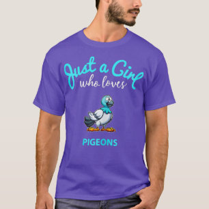 Camisa Pombo para Meninas Crianças Pombo