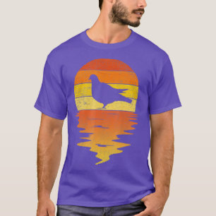 Camisa pombo retrô por pôr do sol 70s vintage Pige