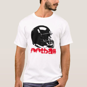 Camisa pop de Futebol do Capacete Red Black White