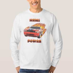Camisa por muito tempo Sleeved do desafiador