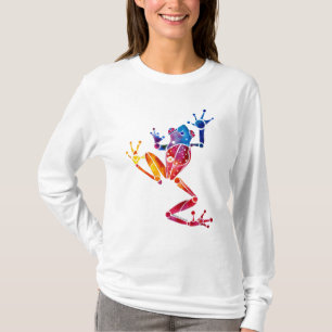 Camisa por muito tempo Sleeved do sapo de árvore