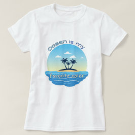 Camisa Praia Meu Cor Favorito é o Oceano