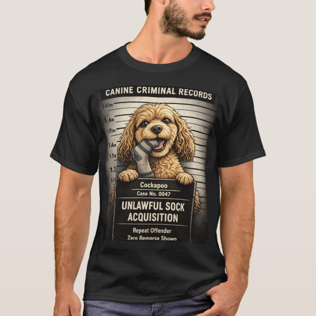 Camisa Presente de Foto de Cockapoo Engraçada (Frente)