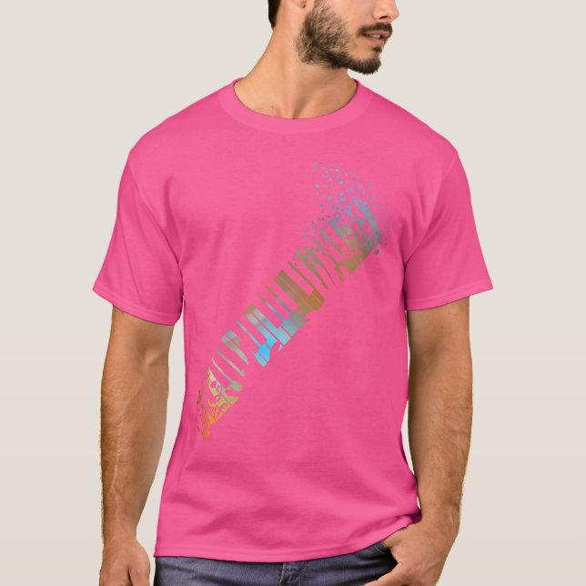 Camisa Presente Teclado Piano Para Homens Mulheres (Frente)