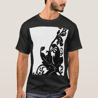 Camisa preta colorida