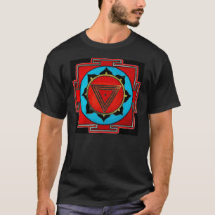 Camisa preta de Kali Yantra T