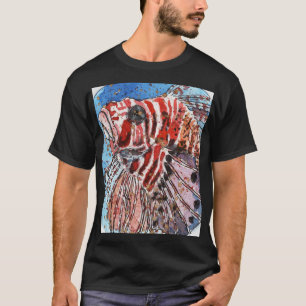 Camisa preta de lionfish