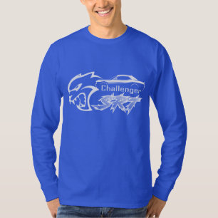 Camisa Preta de Manga Curta com Decote Canoa Dodge