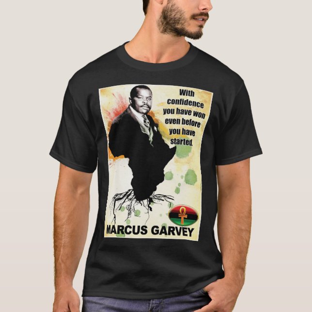 Camisa Preta De Marcus Garvey (Frente)