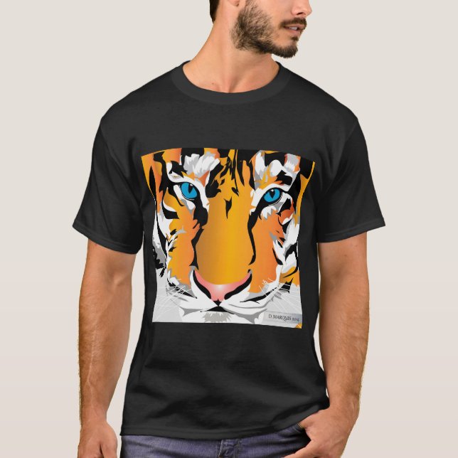 CAMISA PRETA DO BASIC T DOS HOMENS ALARANJADOS DO (Frente)
