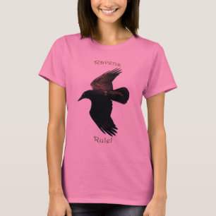 Camisa PRETA do CORVO do VÔO