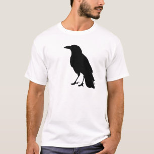 Camisa preta do corvo T