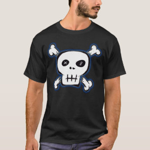 Camisa preta do crânio do punk
