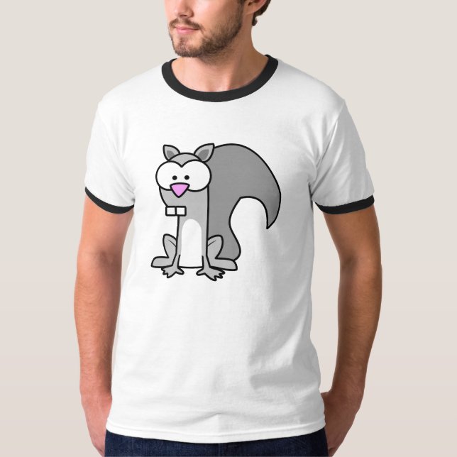 Camisa preta do esquilo da Capa (Frente)