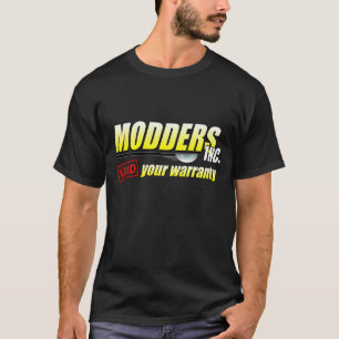 Camisa preta do logotipo Modders-Inc