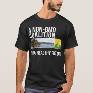 Camisa preta dos homens GMO-Livres do Condado de
