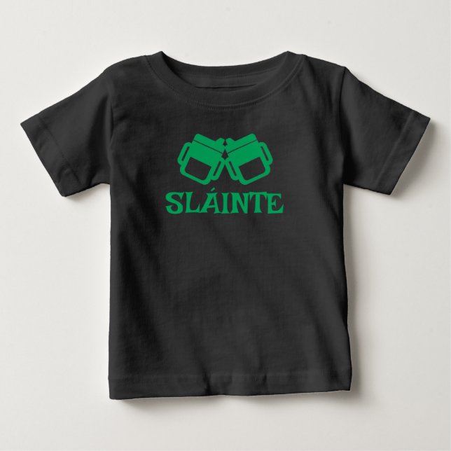 CAMISA PRETA INFANTIL SLÁINTE (Frente)