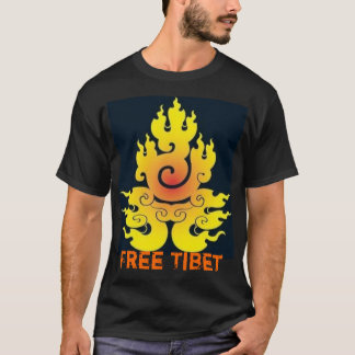 Camisa preta livre de Tibet