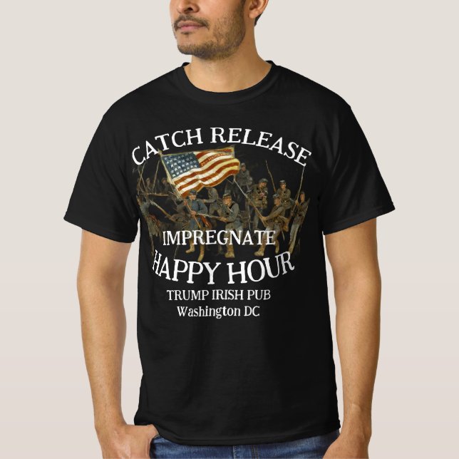 Camisa Preta Trump Marrom Mussolini Gestapo ICE CB (Frente)