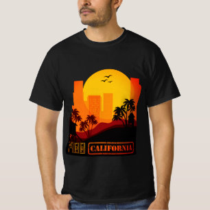 Camisa preta vintage da Califórnia em 1900
