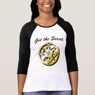 Camisa preto e branco do basebol do compasso