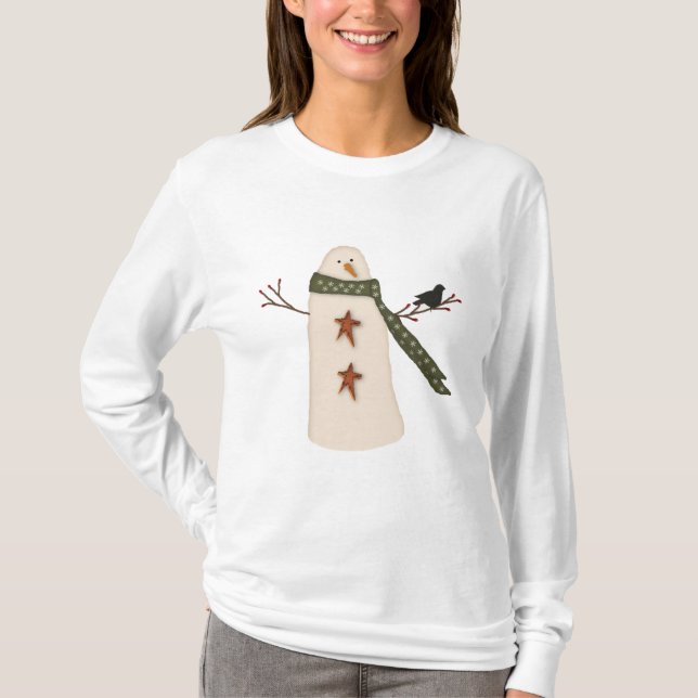 Camisa Primitiva de Férias Snowman (Frente)