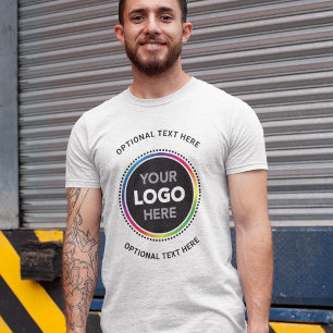 Camisa Promocional para Negócios. Logotipo e Texto